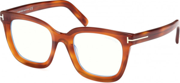 Tom Ford FT5880-B Eyeglasses, 053 - Blonde Havana / Blonde Havana