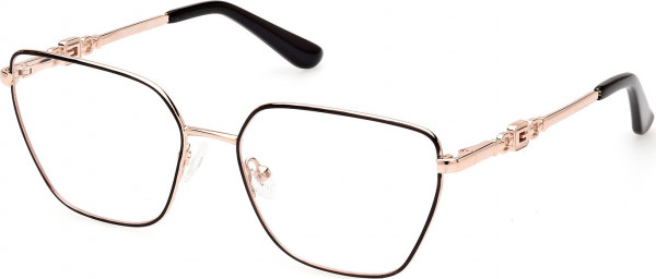Guess GU2952 Eyeglasses, 005 - Shiny Black / Shiny Pink Gold