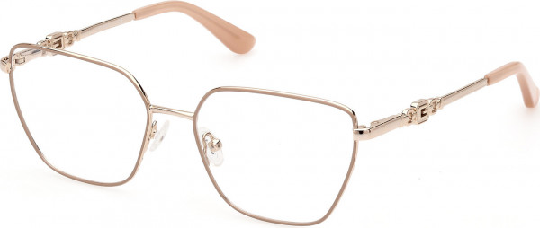 Guess GU2952 Eyeglasses, 059 - Shiny Beige / Shiny Pale Gold