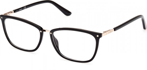 Guess GU2958 Eyeglasses, 001 - Shiny Black / Shiny Pale Gold