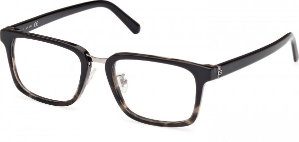 Guess GU50088-D Eyeglasses, 005 - Black/Havana / Matte Black