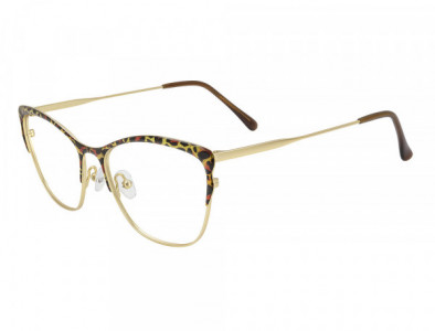 Café Boutique CB1087 Eyeglasses, C-1 Leopard/Yellow Gold