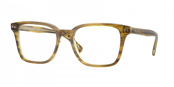 Brooks Brothers BB2058 Eyeglasses, 6164 OLIVE HORN / TRANSPARENT BROWN (GREEN)