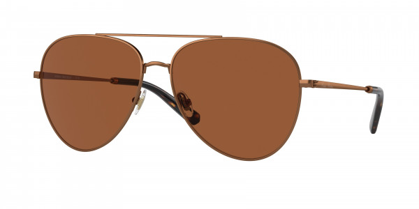 Brooks Brothers BB4064 Sunglasses, 103473 MATTE BRONZE BROWN SOLID (COPPER)