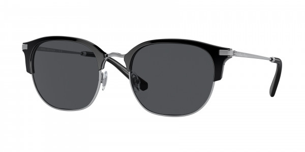 Brooks Brothers BB4065 Sunglasses, 103287 MATTE SILVER / BLACK DARK GREY (SILVER)