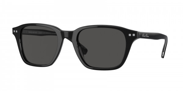 Brooks Brothers BB5048 Sunglasses, 606487 SHINY BLACK DARK GREY SOLID (BLACK)