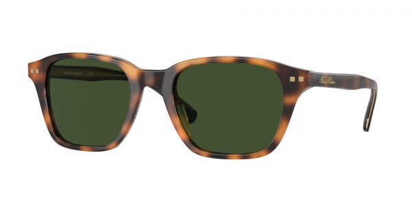 Brooks Brothers BB5048 Sunglasses, 616171 WARM TORTOISE GREEN SOLID (TORTOISE)