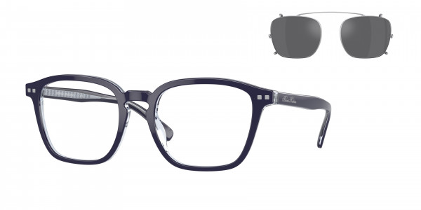 Brooks Brothers BB5049 Sunglasses, 61636G NAVY / CLEAR GUNMETAL MIRROR (BLUE)