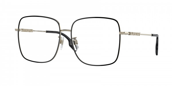 Burberry BE1378D QUINCY Eyeglasses, 1326 QUINCY LIGHT GOLD/BLACK (BLACK)