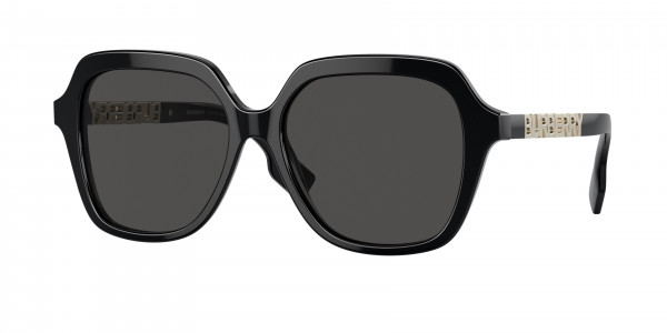 Burberry BE4389 JONI Sunglasses, 300187 JONI BLACK DARK GREY (BLACK)