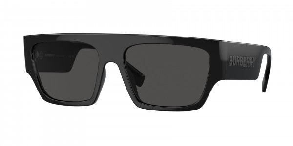 Burberry BE4397U MICAH Sunglasses, 300187 MICAH BLACK DARK GREY (BLACK)