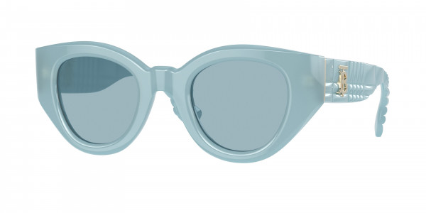 Burberry BE4390F MEADOW Sunglasses, 408680 MEADOW AZURE BLUE (BLUE)