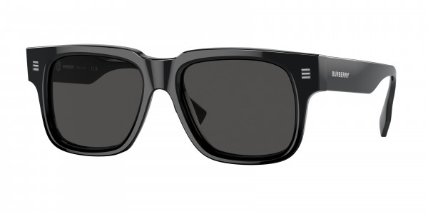 Burberry BE4394F HAYDEN Sunglasses, 300187 HAYDEN BLACK DARK GREY (BLACK)