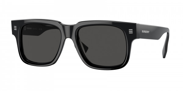 Burberry BE4394 HAYDEN Sunglasses, 300187 HAYDEN BLACK DARK GREY (BLACK)