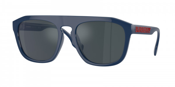 Burberry BE4396U WREN Sunglasses, 405825 WREN BLUE DARK GREY AR BLUE EX (BLUE)