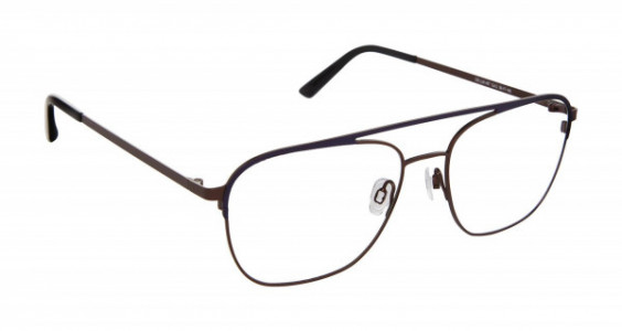 CIE CIELX407 2 NVY Eyeglasses, NAVY/BROWN (2)
