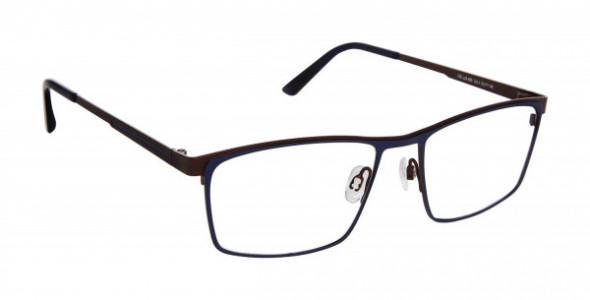 CIE CIELX405 3 NVY Eyeglasses, NAVY/BROWN (3)