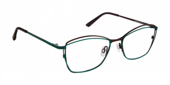 CIE CIELX404 3 AQU Eyeglasses, AQUA/BROWN (3)
