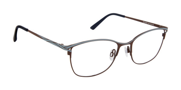 CIE CIELX401 2 BLU Eyeglasses, BLUE/BROWN (2)
