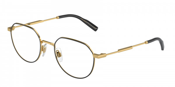 Dolce & Gabbana DG1349 Eyeglasses, 1311 GOLD/MATTE BLACK (GOLD)
