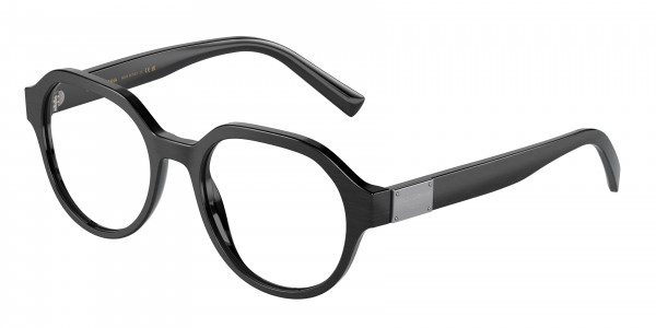 Dolce & Gabbana DG3367 Eyeglasses, 2820 BRUSHED BLACK (BLACK)