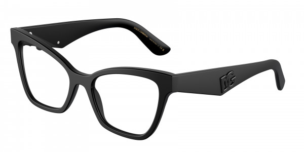 Dolce & Gabbana DG3369 Eyeglasses, 2525 MATTE BLACK (BLACK)