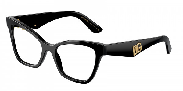 Dolce & Gabbana DG3369 Eyeglasses, 501 BLACK