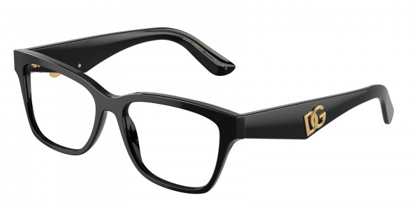 Dolce & Gabbana DG3370 Eyeglasses, 501 BLACK