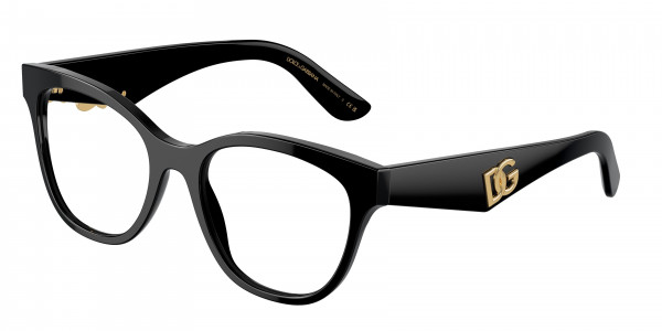 Dolce & Gabbana DG3371 Eyeglasses, 501 BLACK