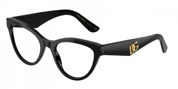 Dolce & Gabbana DG3372 Eyeglasses, 501 BLACK