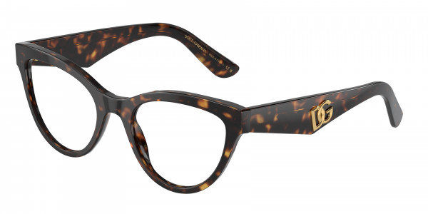Dolce & Gabbana DG3372 Eyeglasses, 502 HAVANA (TORTOISE)