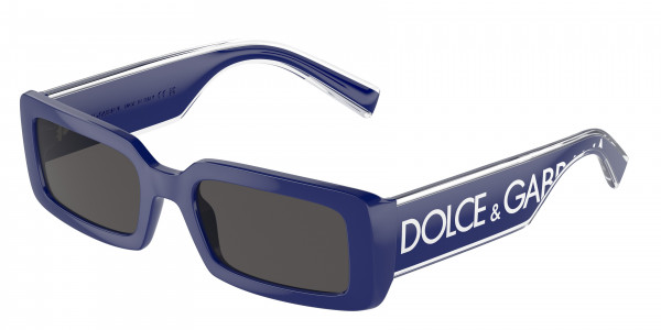 Dolce & Gabbana DG6187 Sunglasses, 309487 BLUE DARK GREY (BLUE)