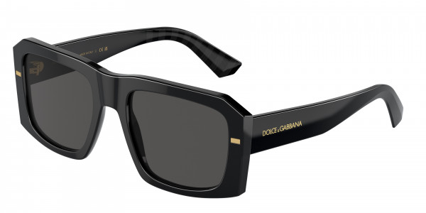 Dolce & Gabbana DG4430 Sunglasses, 501/87 BLACK DARK GREY (BLACK)