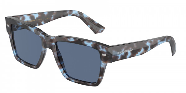 Dolce & Gabbana DG4431F Sunglasses, 339280 HAVANA BLUE DARK BLUE (BLUE)