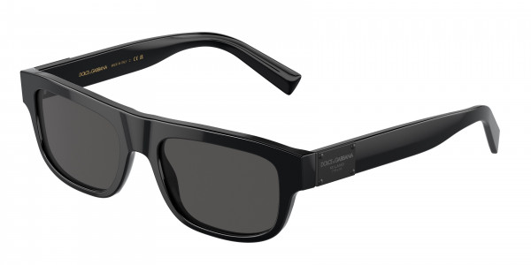 Dolce & Gabbana DG4432F Sunglasses, 501/87 BLACK DARK GREY (BLACK)