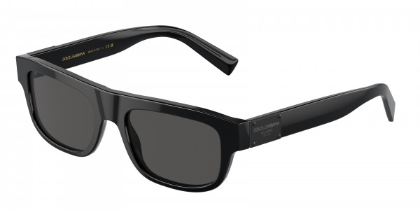 Dolce & Gabbana DG4432 Sunglasses, 501/87 BLACK DARK GREY (BLACK)