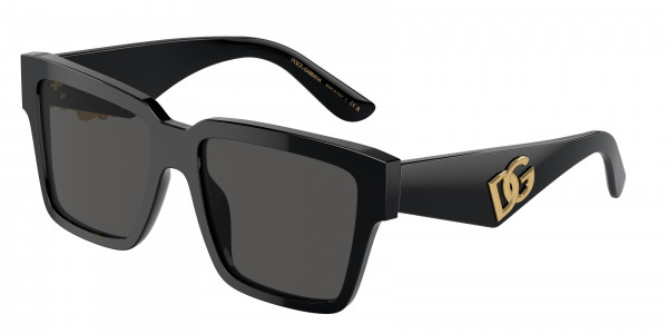 Dolce & Gabbana DG4436 Sunglasses, 501/87 BLACK DARK GREY (BLACK)