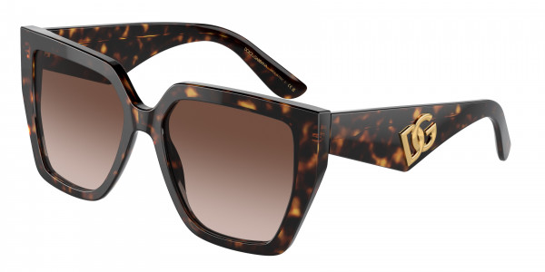 Dolce & Gabbana DG4438F Sunglasses, 502/13 HAVANA GRADIENT BROWN (TORTOISE)