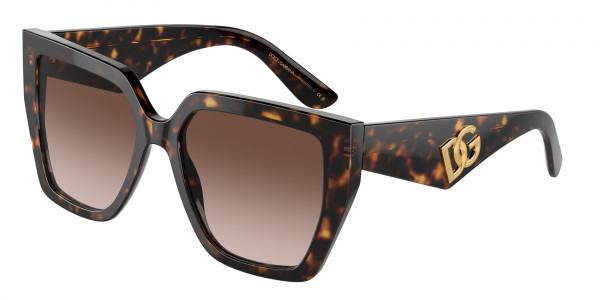 Dolce & Gabbana DG4438 Sunglasses, 502/13 HAVANA GRADIENT BROWN (TORTOISE)