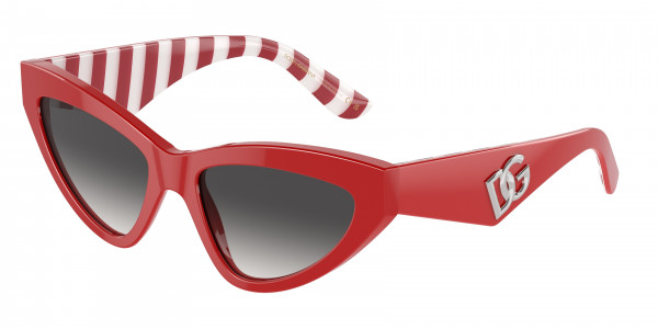Dolce & Gabbana DG4439 Sunglasses, 30888G RED GREY GRADIENT (RED)