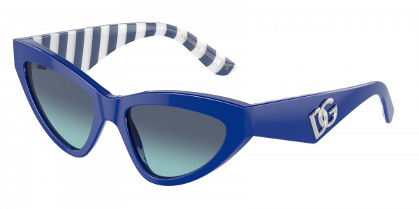 Dolce & Gabbana DG4439 Sunglasses, 311945 BLUE AZURE GRADIENT DARK BLUE (BLUE)