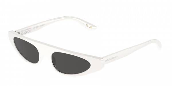 Dolce & Gabbana DG4442 Sunglasses, 331287 WHITE DARK GREY (WHITE)