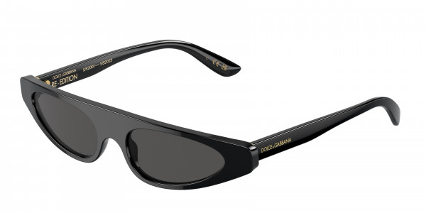 Dolce & Gabbana DG4442 Sunglasses, 501/87 BLACK DARK GREY (BLACK)