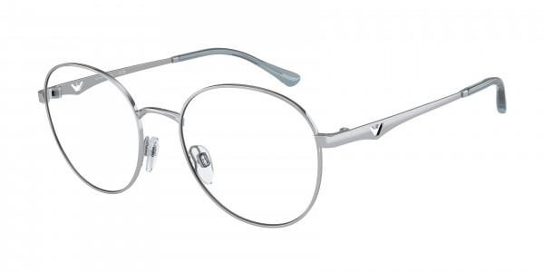 Emporio Armani EA1144 Eyeglasses, 3015 SHINY SILVER (SILVER)