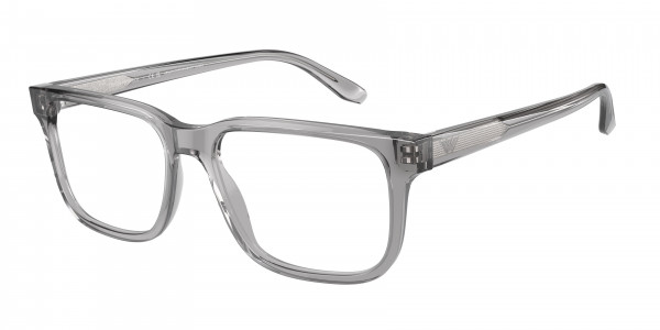 Emporio Armani EA3218 Eyeglasses, 5075 SHINY TRANSPARENT GREY (GREY)
