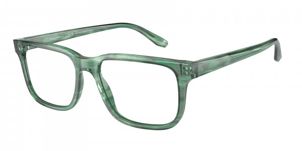 Emporio Armani EA3218 Eyeglasses, 5168 STRIPED GREEN (GREEN)