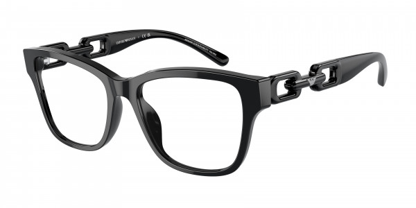 Emporio Armani EA3222U Eyeglasses, 5017 SHINY BLACK (BLACK)