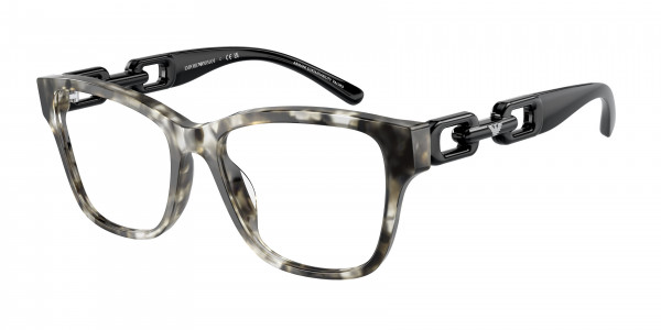 Emporio Armani EA3222U Eyeglasses, 5678 SHINY GREY HAVANA (GREY)