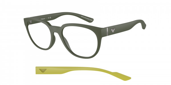 Emporio Armani EA3224F Eyeglasses, 5058 MATTE GREEN (GREEN)