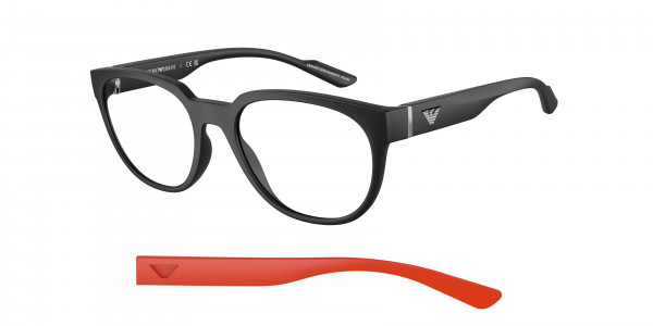 Emporio Armani EA3224 Eyeglasses, 5001 MATTE BLACK (BLACK)